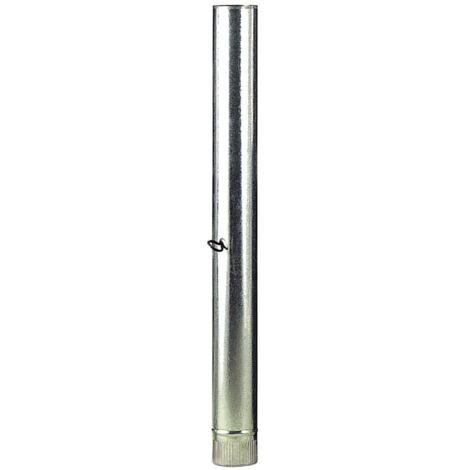 wolfpack tubo estufa acero galvanizado ø 110 mm, ideal estufas de leña, chimenea, alta resistencia, conducto humos. con llave