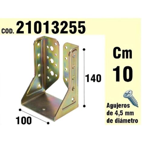 WOLFPACK LINEA PROFESIONAL soporte para madera alas interiores bicromatado 100 mm. (1/2)