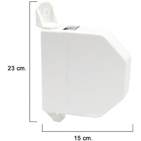 WOLFPACK LINEA PROFESIONAL recogedor persiana abatible blanco cinta 22 mm. (1/4)