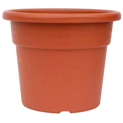 SATURNIA macetero plástico clásico 40x30 cm. , Maceta clasica.- Realizado en plástico.- Color terracotta.- Con orificios en la base.- Medidas (diámetro x al