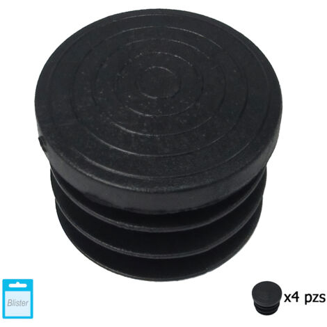 MAURER contera redonda interior negra 32mm. blister 4 piezas.