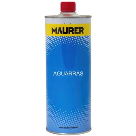 MAURER aguarras 1 litro , Aguarras - Medida: 1 litro.- Usos: disolvente de pinturas y óleos, limpieza de brochas, elimina manchas de grasa, decapante, etc.- Evita (1/2)