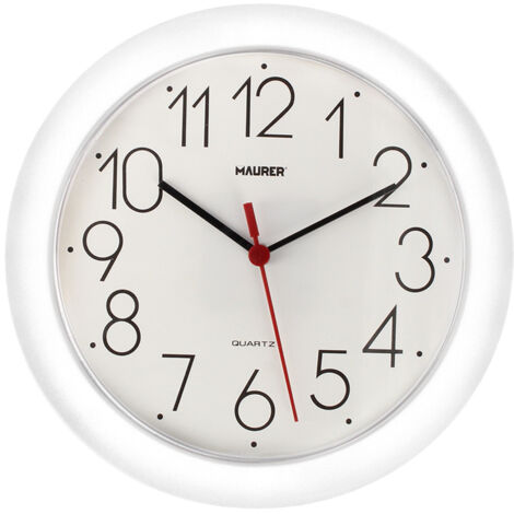 Reloj De Pared Ø 25 cm. Color Blanco