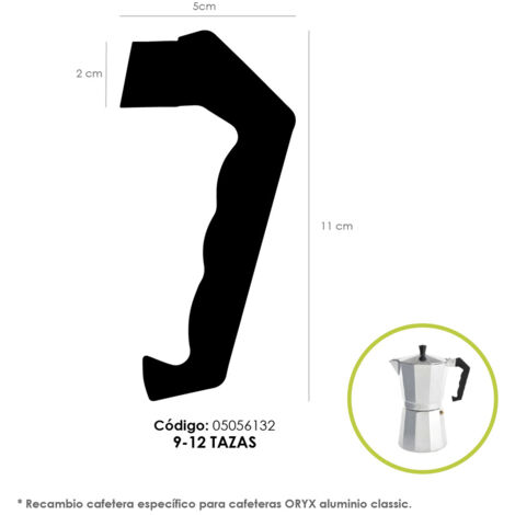 Mango Cafetera Alumino Classic 9 y 12 Tazas