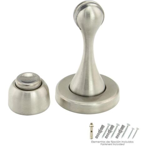 Tope Puerta Retenedor Magnetico Extrafuerte Acero Inoxidable Para Pared y Suelo (1/6)
