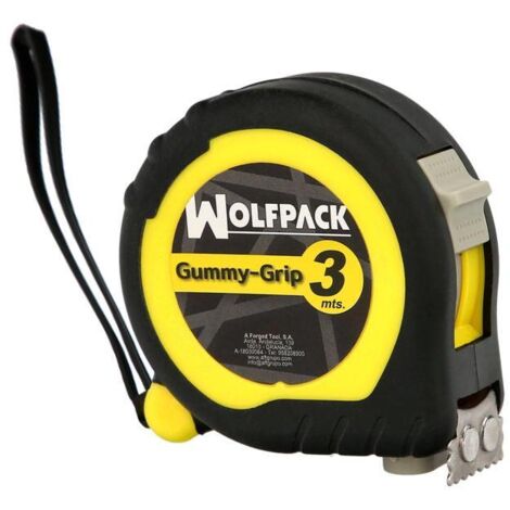 Flexometro Gummy Grip Con Doble Freno Longitud 3 Metros Ancho 16 mm. Magnetico.Metro Medición, Metro Magnetico, Hogar, Bricolaje (1/3)