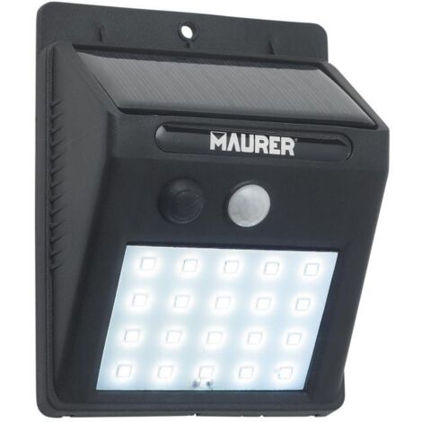 Aplique Solar LED 200 Lumenes, IP65 Con Sensor Movimiento y Crepuscular (1/4)