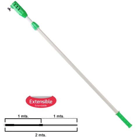 WOLFPACK LINEA PROFESIONAL mango para rodillo extensible metalico 2 metros
