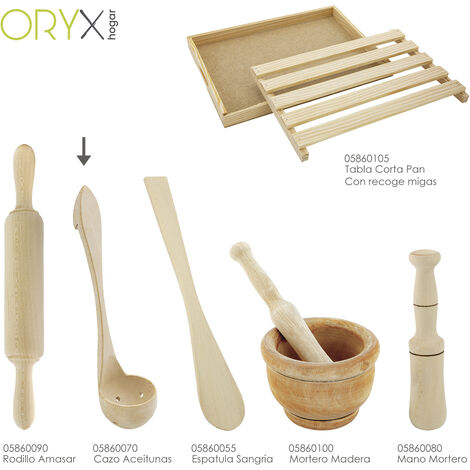 Cazo Madera Para Aceitunas Con Agujeros Oryx 26 cm.