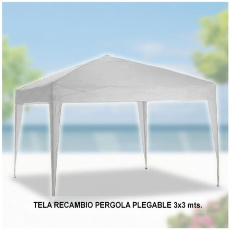 PAPILLON tela recambio para pergola plegable aluminio , Tela Recambio para pergola Plegable aluminio.- Realizado en poliester.- Gramaje: 160gr/m². - Color gris. (1/3)