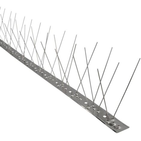 pincho anti palomas / pajaros 1 metro inoxidable pincho doble 60 pinchos. adaptable a varias posiciones