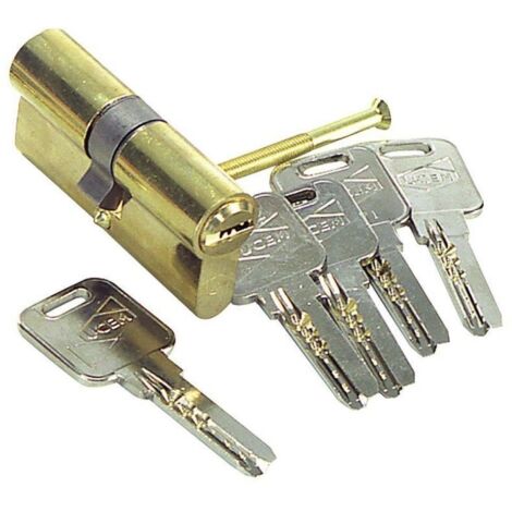 Cilindro Seguridad  33X33Mm 2000S2Lp066 Laton Leva larga Doble Embrague Ucem (1/2)