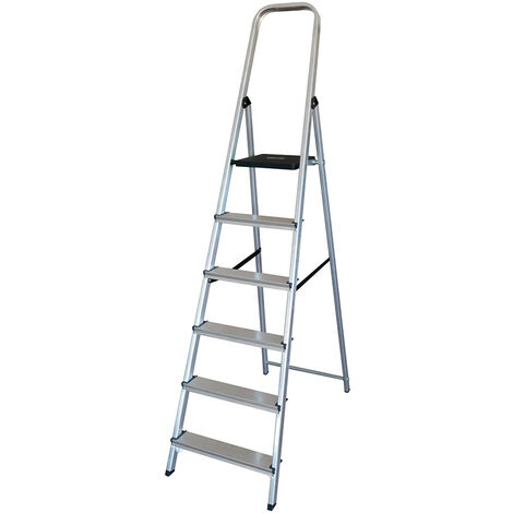 Escalera Doméstica Aluminio 6 Peldaños EDM