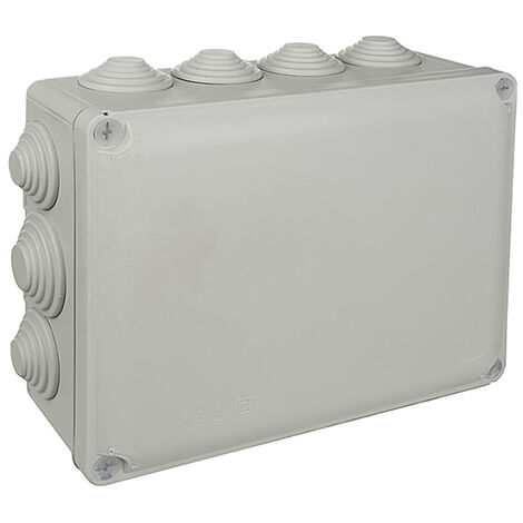 Caja rectangular estanca 220x170x80mm con tornillos solera (retractilado) y686
