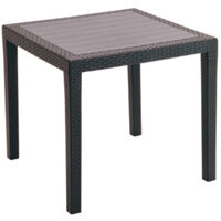 MESA RESINA KING 79x79 CM ANTRACITA