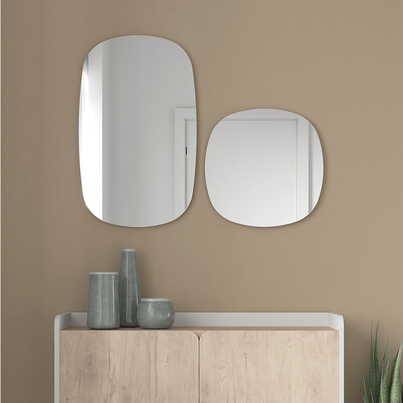 Miroir arche XL en bois de bouleau. Fabrication française