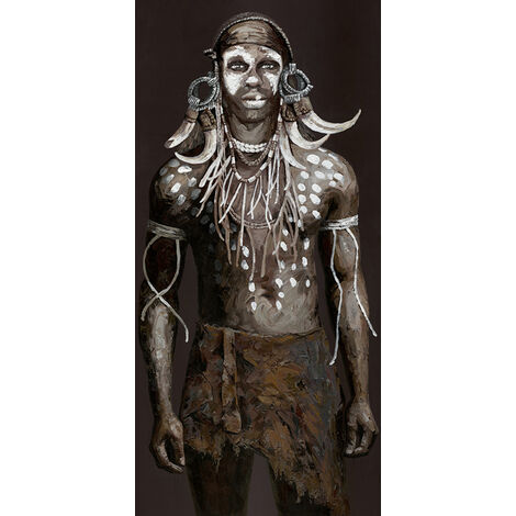 Toile en lin à l'huile, Homme, 150x50x3 cm (1/4)