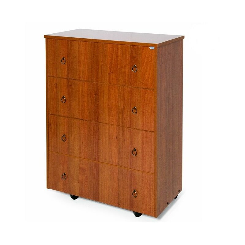 Somier ortopédico plegable en color nogal antiguo cm H.100x85x36