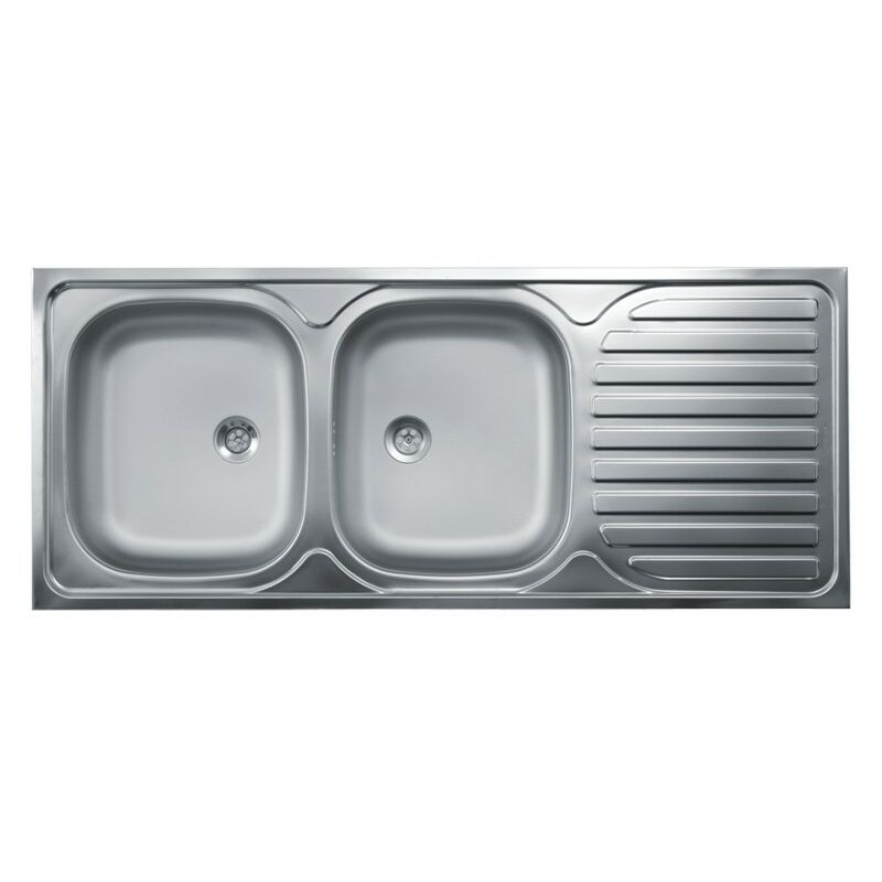 vidaXL Fregadero de cocina 2 senos acero inoxidable 80 x 50 x 15,5 cm desde  105,38 €