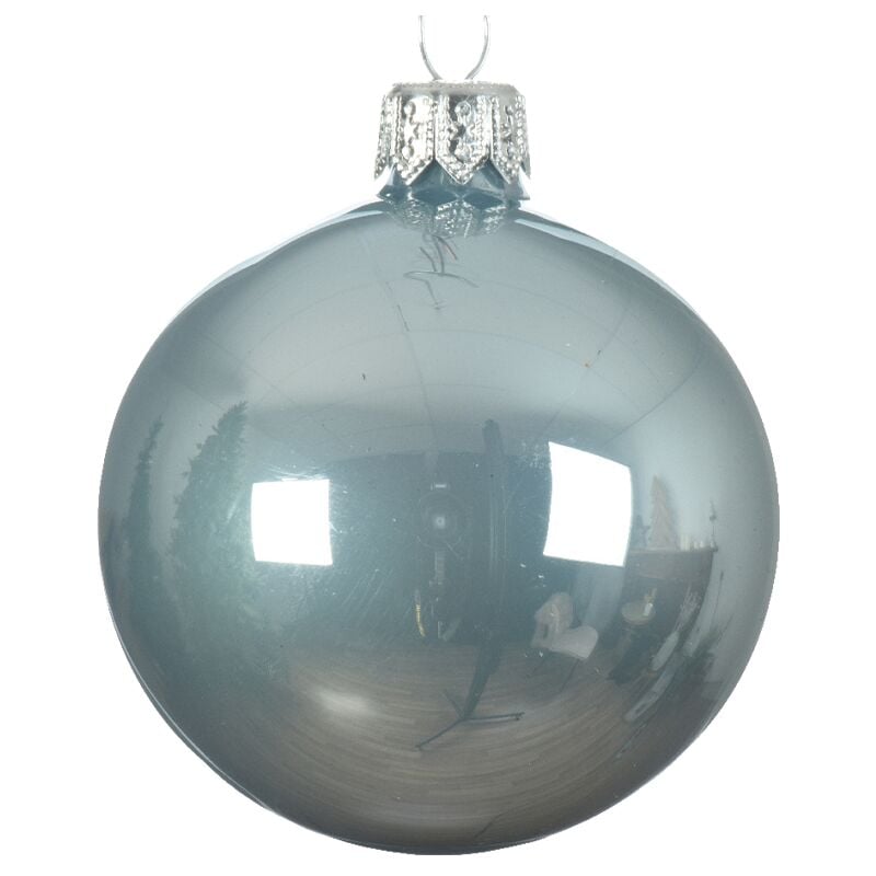 Bola de Navidad azul brillante Ø15cm