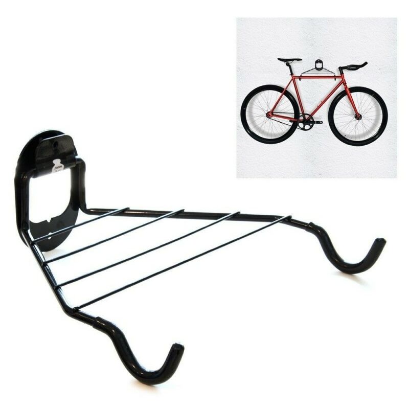 Soporte de pared para bicicleta con bandeja para neumáticos, estante  vertical para almacenamiento de bicicletas para interiores, garaje,  cobertizo