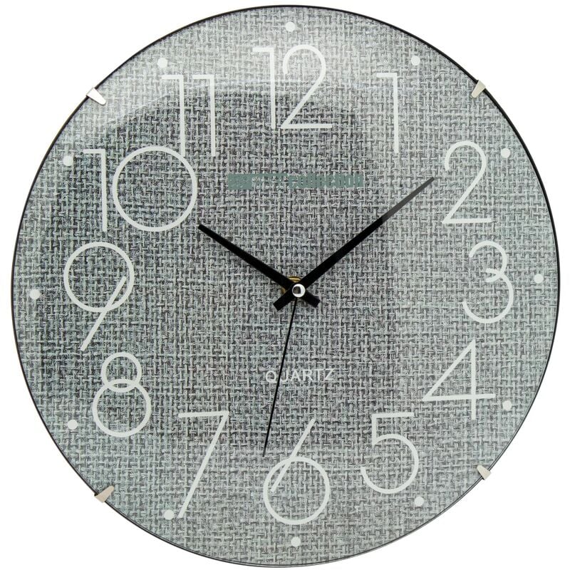 Di.mo Casa Collection reloj de pared soho gris 31 cm redondo en plastico jean