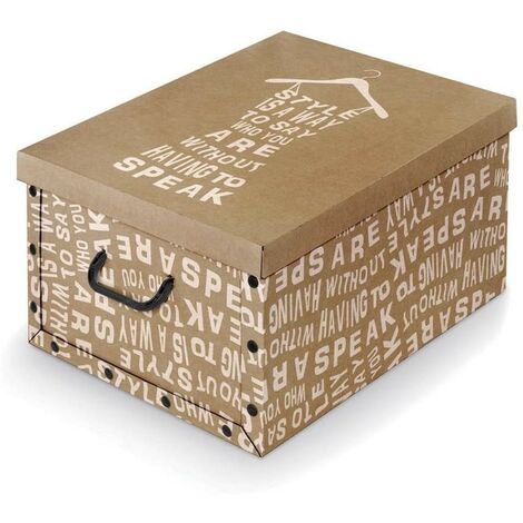 Caja armario cartón kraft 50x39x24H cm Domopak