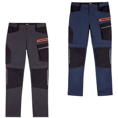 Diadora Pant Hybrid Poly Performance Stretch-Arbeitshose -  - Schwarz/Dunkelblau (1/5)
