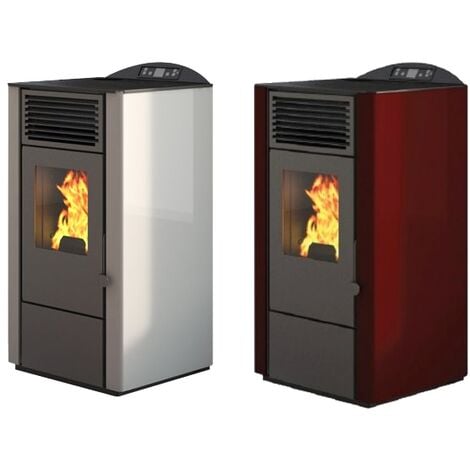 Punto Fuoco Lory 9,5 kW Pelletofen  -  - Elfenbein