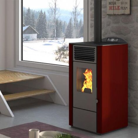 Punto Fuoco Lory 9,5 kW Pelletofen  -  - Elfenbein