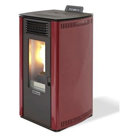 Qlima Fiorina 74 S-LINE Red Slim 8,24 kW Pelletofen