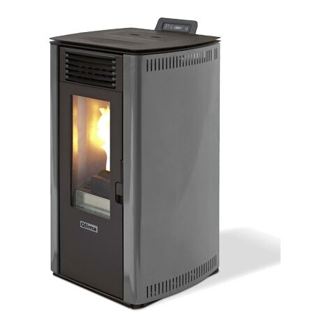 Qlima Fiorina 90 S-LINE Grau 10kW Pelletofen