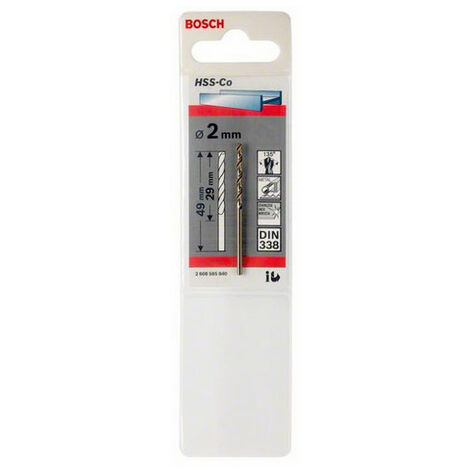 HSS-Co Standardline Metallbohrer, DIN 338 BOSCH, von 1,00 mm bis 13,00 mm -  -