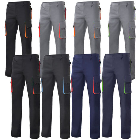 Velilla 103004 Arbeitshose - 50 - Grau / Rot