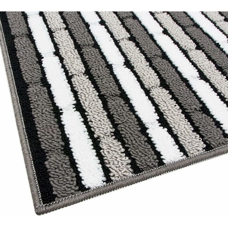 Tapis de Cuisine 3D 50x80 cm Coureur Bordé Absorbant Antidérapant