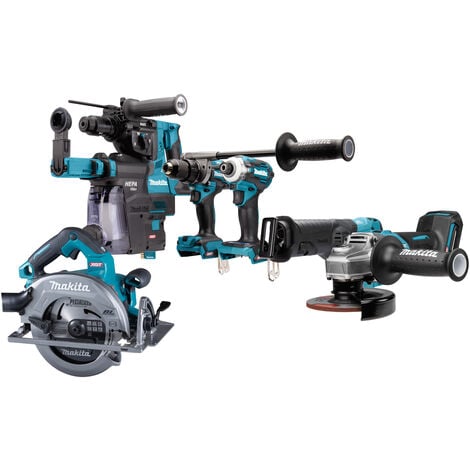 KIT MAKITA DK0128G601 DF001G+TD001G+GA005G+HS003G+HR002G+JR001G+2xBL4040