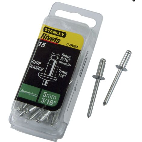 QTY 250) 1/8" Dia. Rivetti POP Flangia Grande 1/4" TUTTI Alluminio 4-4 - Foto 6