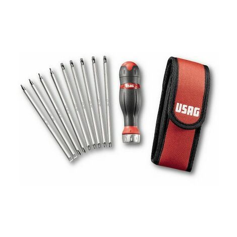USAG 333 K/B10 U03330043 ASSORTIMENTO COMBIDRIVE IN ASTUCCIO DI NYLON (10 PZ)