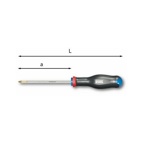 USAG 324 PZ GIRAVITI PER VITI CON IMPRONTA A CROCE POZIDRIV®-SUPADRIV® 2x125