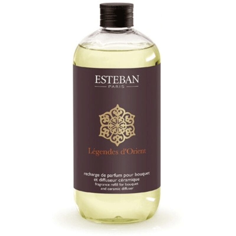 Recharge Parfumée Esteban 500 Ml - Citronnelle Et Menthe, Diffusion Jusqu'à 6 Mois