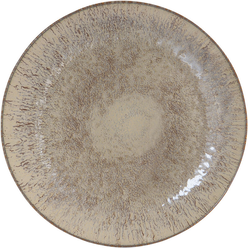 Assiette De Présentation Mojave 32 Cm - Grès Blanc Élégant Pour Table Passion