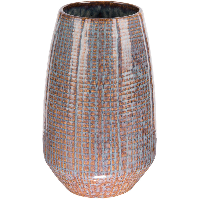 Table Passion Vase Obus bleu 28 cm