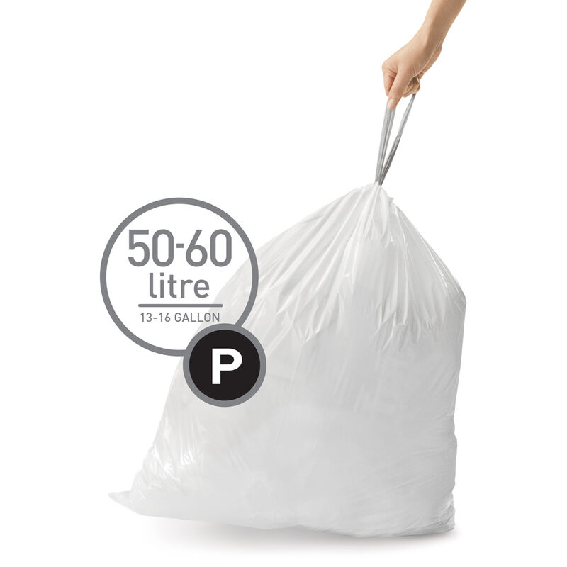 Sac poubelle lavable et réutilisable 75x70 cm (100L) - Tri des