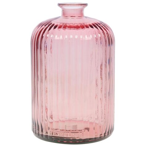 Vase En Verre Transparent - 15 Cm Diamètre X 23 Cm Hauteur - Idéal Salle à Manger