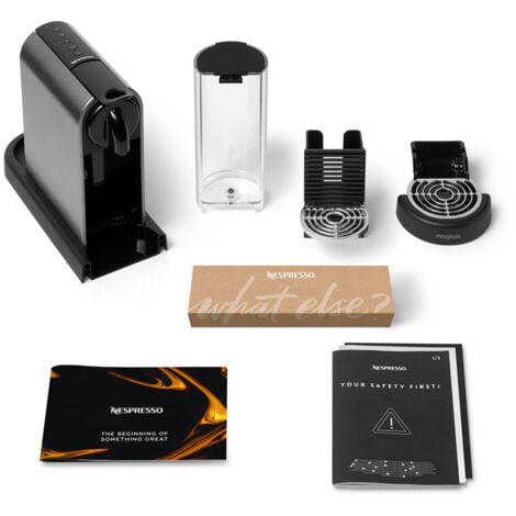Machine à Café Nespresso Magimix Citiz Platinium Titanium - 11715 - Préchauffage 25s - Arrêt Auto 9min