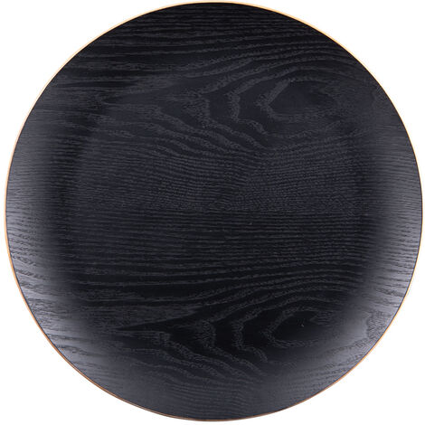 Table Passion - Assiette de présentation bois noir 34 cm (1/2)