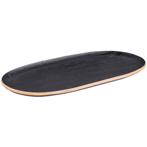 TABLE PASSION Porte 6 Mugs Noir 16x39 Cm - Support à Tasses En Métal Élégant Pour Cuisine