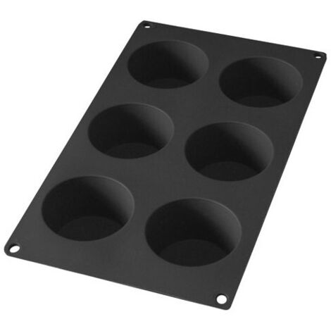 Lékué - Moule 6 muffins noir
