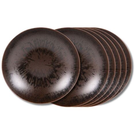 Table Passion - Assiette à dessert Onyx 21 cm (lot de 6) (1/3)