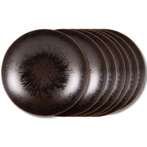 Table Passion - Assiette plate Onyx 27 cm (lot de 6)